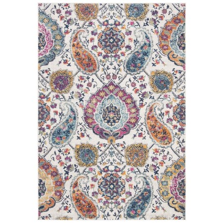 Safavieh 4 x 4 ft. Madison Collection Bohemian Round Rug - Cream & Multi Color MAD600B-4R